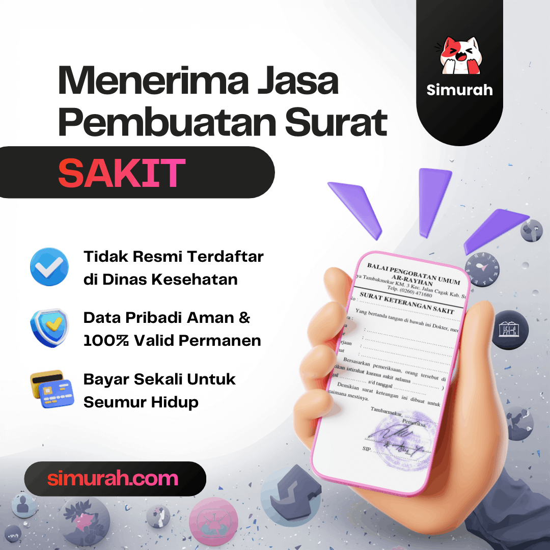 Jasa Pembuatan Surat Sakit